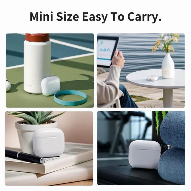 Alt view image 7 of 7 - Wireless Charging Case Replacement Compatible with AirPods Pro 3, Airpods Pro 3 Case with Bluetooth Button for Pairing, 450 mAh Airpod Pro 3 Replacement White
