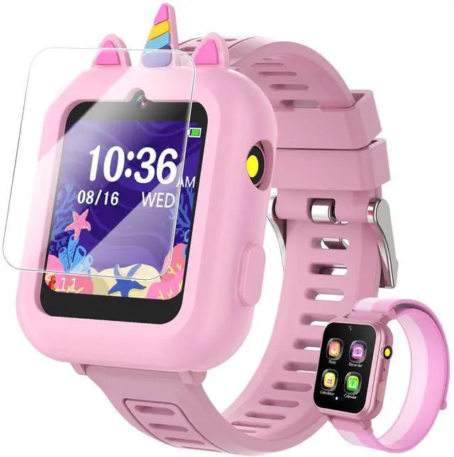 Main image of Smart Watch for Kids with 39 Games Touchscreen Camera Video, Music Player, Pedometer, Calculator, Calendar, Stopwatch, Flashlight, Alarm Clock 12/24 hr, Birthday Gifts Toys for Girls Ages 3-12