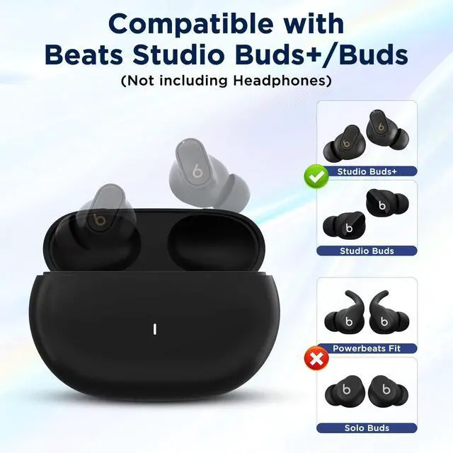 Alt view image 2 of 7 - Replacement Charging Case for Beats Studio Buds & Studio Buds+ | wiht Bluetooth Pairing Sync Button, 660mAh Built-in Battery, Long-Lasting Charging, Earbuds Not Included