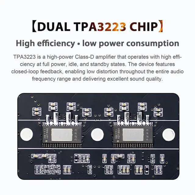 Alt view image 5 of 6 - X400HS 2.1 Channel Bluetooth 5.0 Amplifier Board, TPA3223 Chip 200W+200W+400W Output, 12-42V DC with 6 Knob Controls, for DIY Subwoofer/Speaker/Home Theater Audio System