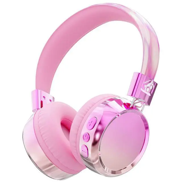 Main image of Kids Bluetooth Headphones, 74/85dB Volume Limited, 60H Playtime, Built-in Mic, Fast Charging, Bluetooth 5.4, Foldable Toddler Wireless Over-Ear with AUX Cord, for iPad/Tablet/Airplane