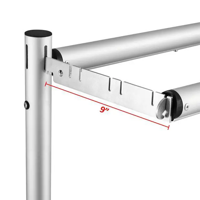 Alt view image 2 of 7 - 9" Double Crossbar Hanger Backdrop Hanger Crossbar Valance Hangers for Pipe and Drape Backdrop Stand Kit(9" Hanger, 2 Pack)