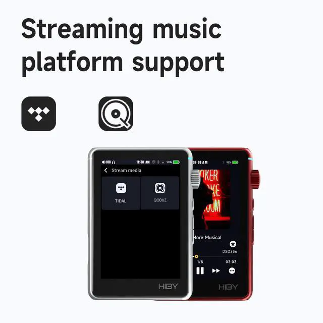 Alt view image 5 of 7 - R3 II 2025 Hi-Res Audio Player - Dual DAC Chips, MQA Decoding, Qobuz/Tidal Player with Bluetooth 5.1, 3.5mm SE/4.4mm BAL Ports | Up to 2TB Expandable Storage