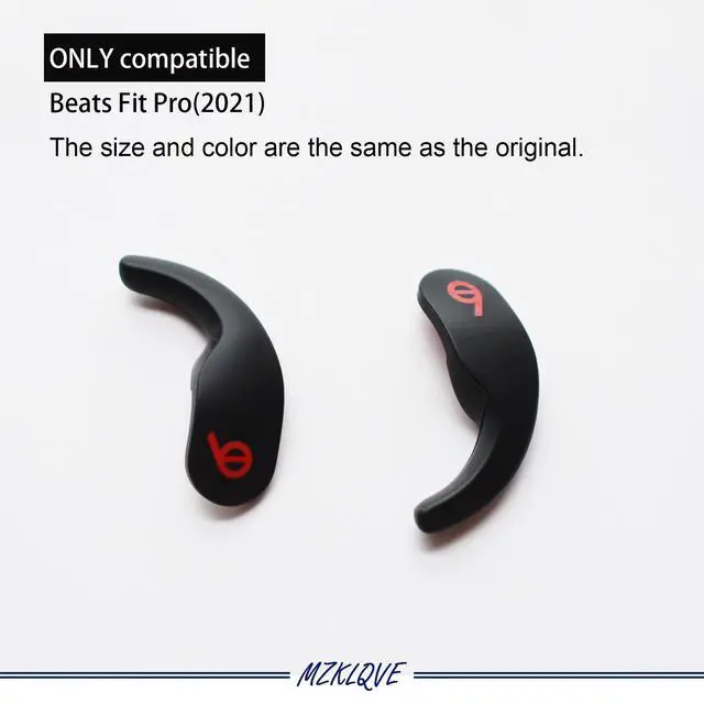 Alt view image 4 of 4 - 1 Pair Fit Pro Ear Hooks, Replacement for Beats Fit Pro True Wireless Headphones (Left & Right) (Black)
