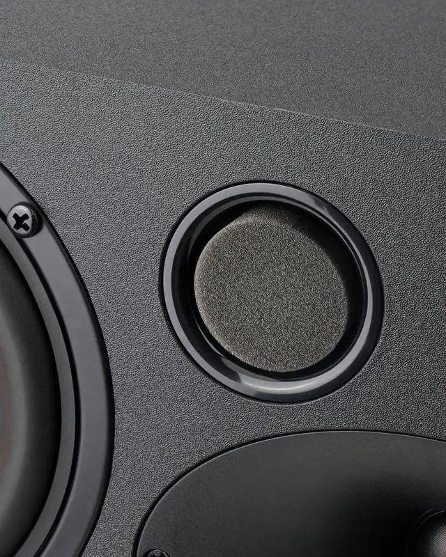 Alt view image 5 of 7 - Center Channel Speaker for Home Theater Surround Sound System | Silk-Dome Horn Tweeter, 5 inch Woofer, Gold-plated Terminals, Dual Bass Reflex Ports, Speaker Wires not Included