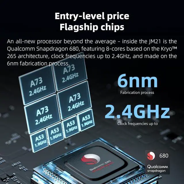 Alt view image 3 of 7 - 160G MP3 Player, /FiiO JM21(3+32G) Android 13 Hi-Res Music Player with Snapdragon 680, Bluetooth WiFi USB DAC 12.5H Playtime, up to 2TB (Black with 128G SD Card)