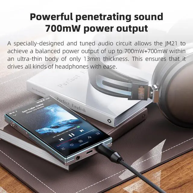 Alt view image 4 of 7 - 160G MP3 Player, /FiiO JM21(3+32G) Android 13 Hi-Res Music Player with Snapdragon 680, Bluetooth WiFi USB DAC 12.5H Playtime, up to 2TB (Black with 128G SD Card)
