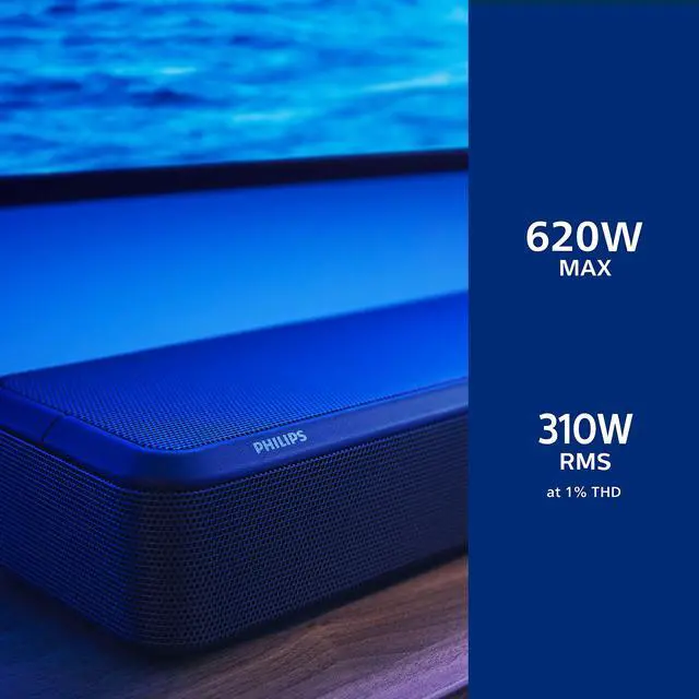Alt view image 5 of 7 - Fidelio FB1 7.1.2-Channel Surround Sound Soundbar with Integrated Dolby Atmos and Subwoofer + DTS Play-Fi, All-in-One, Premium Design and Materials
