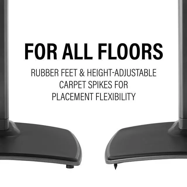 Alt view image 6 of 7 - Wireless Speaker Stands for Sonos ERA 300 (Black) - Pair, Perfect Stand Setup for Easy and Secure Mounting of New Sonos Era 300 Speakers - OSSE32-B2
