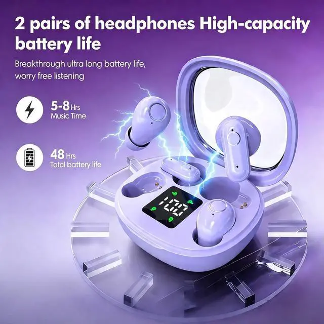 Alt view image 7 of 7 - Mini Wireless Sleep Earphones, Designed for Side Sleepers Invisible Flat Earbuds, Comfortable for Small Ears, Discreet in-Ear Design, Skin-Friendly, Ideal for Women and Work Use (Black)