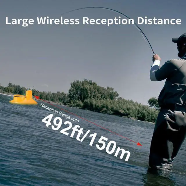 Alt view image 2 of 7 - Kayak Portable Fish Depth Finder for Boats and Bank | Wireless Handheld Fish Finders with Transducer Castable Fishing Sonar for Pole Freshwater Saltwater Fishing