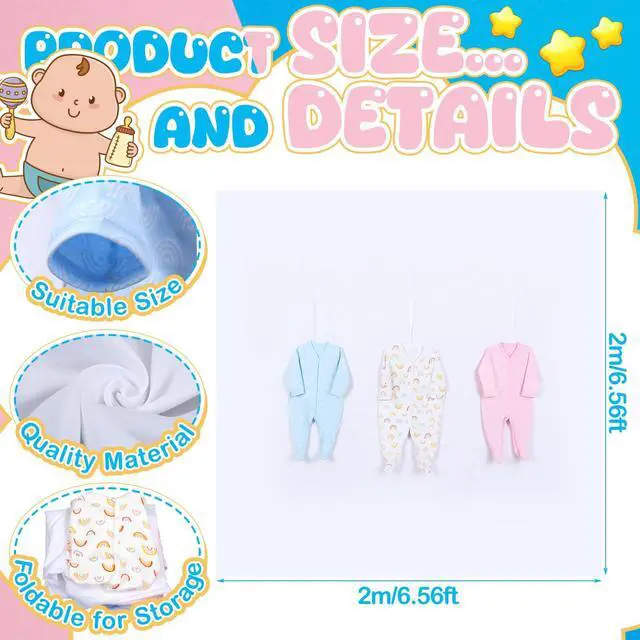 Alt view image 2 of 7 - Baby Shower Game Feed Me Baby Funniest Game Ever for Gender Reveals Feed Blindfolded Shower Funny Activities Gender Reveals Party Supplies Boy or Girl Banner Backdrop Photo Prop(3 Group)