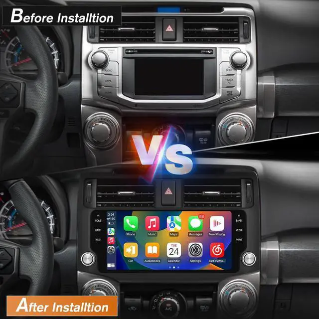 Alt view image 2 of 7 - Car Radio Stereo for Toyota 4runner 2010-2022 with CarPlay