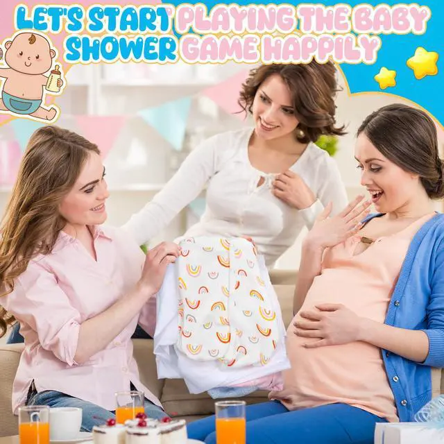 Alt view image 5 of 7 - Baby Shower Game Feed Me Baby Funniest Game Ever for Gender Reveals Feed Blindfolded Shower Funny Activities Gender Reveals Party Supplies Boy or Girl Banner Backdrop Photo Prop(3 Group)