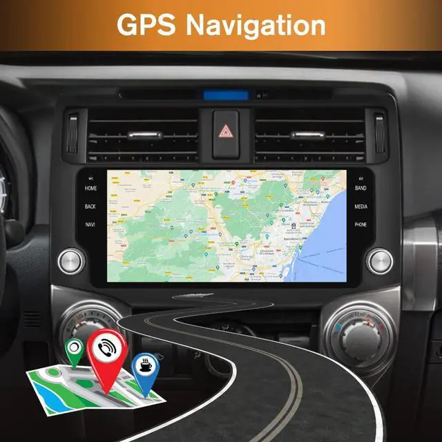 Alt view image 4 of 7 - Car Radio Stereo for Toyota 4runner 2010-2022 with CarPlay