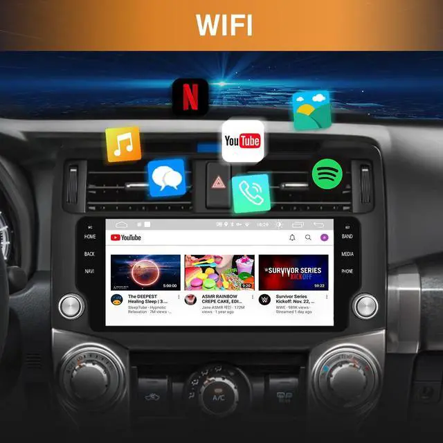 Alt view image 6 of 7 - Car Radio Stereo for Toyota 4runner 2010-2022 with CarPlay