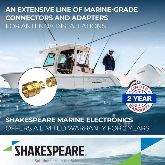 Alt view image 4 of 6 - PL-258-CP-G Marine Center Pin Splice Connector, Gold