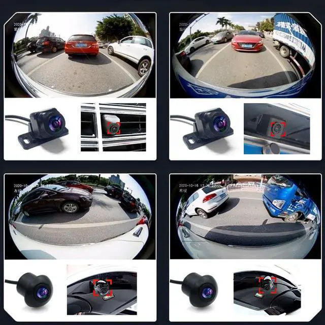 Alt view image 5 of 7 - Double Din Car Stereo Support 360 Panoramic Backup Camera System, 360 Degree Panoramic Dashboard Recorder. 10 inch Touch Vehicle Andriod Navigation 4G+64G