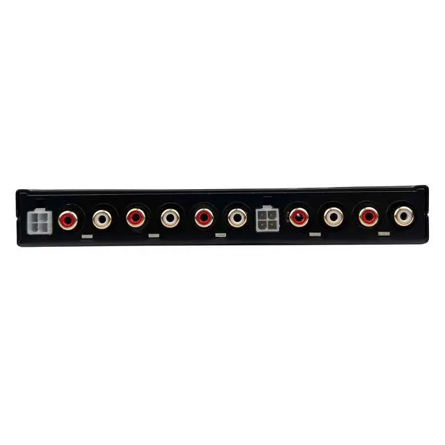 Alt view image 4 of 5 - XEQ-X7 7-Band Graphic Equalizer with Front 3.5mm AUX Input Half-DIN Car Audio EQ with Subwoofer Control, High/Low-Level Inputs, Rear RCA, and Variable Low Pass Filter