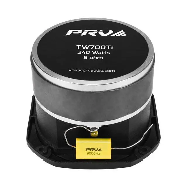 Alt view image 6 of 7 - TW700Ti Black 4 Inch Titanium Bullet Tweeter TW700Ti 240 Watts, 8 Ohm Super Tweeter, Built-in Capacitor Pro Audio High Frequency Driver (2 Tweeters)