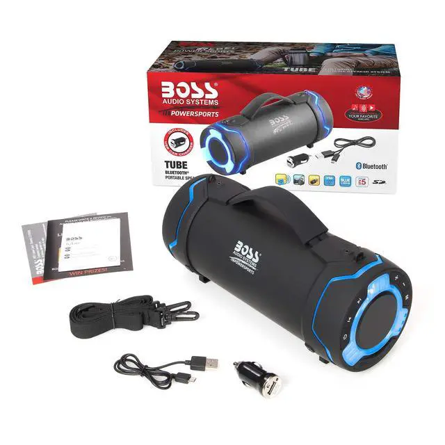Alt view image 5 of 5 - Tube Portable Weatherproof Bluetooth Stereo Speaker - 3-Inch, Full Range, Tweeters, 8 Hours of Play Time, Sold Individually