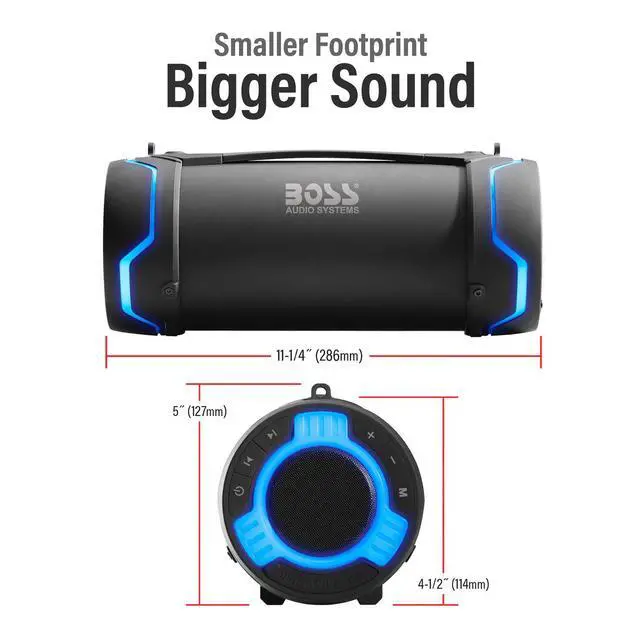 Alt view image 4 of 5 - Tube Portable Weatherproof Bluetooth Stereo Speaker - 3-Inch, Full Range, Tweeters, 8 Hours of Play Time, Sold Individually