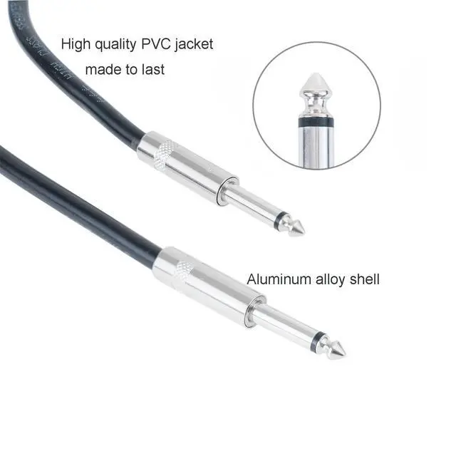 Alt view image 5 of 6 - 2PCS Professional 15 Feet 12 Gauge 1/4 Inch to 1/4 Inch Male Speaker Cables - 15ft 12AWG 6.35mm Stereo Audio Wires DJ Cables - 2 Pack