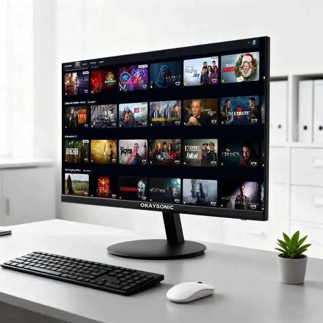 Alt view image 7 of 7 - 24" FHD Office Monitor - 100Hz Refresh Rate & 1ms Response for Ultra-Smooth AMD FreeSync, Frameless, Built-in Speakers, Eye Care