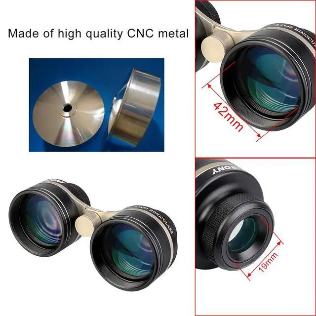 Alt view image 2 of 7 - SV407 Astronomy Binoculars 2.1x42mm, Wide Angle for Stargazing | for Star and Constellations Viewing, 26° Field of View, FMC Coating, IPX6 Waterproof, Opera Glasses, 2x Low-magnification