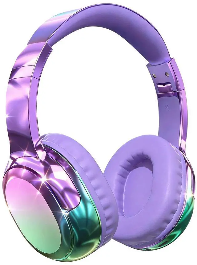 Main image of Wired and Wireless Headphones Over Ear for Kids Teen Girls Women | 85/94dB Volume Limit, Bluetooth 6.0, Mic, 60H Playtime, Foldable, Aux Cord for School Travel, Headset for iPhone iPad Tablets