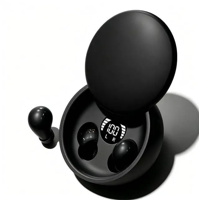 Main image of Sleep Earbuds Bluetooth 5.4, Mini Invisible Noise Blocking Sleeping Headphones, Hidden Earbuds with LED Display for Small Ears, for Side Sleepers Meditation Travel Gym Workout (Black)