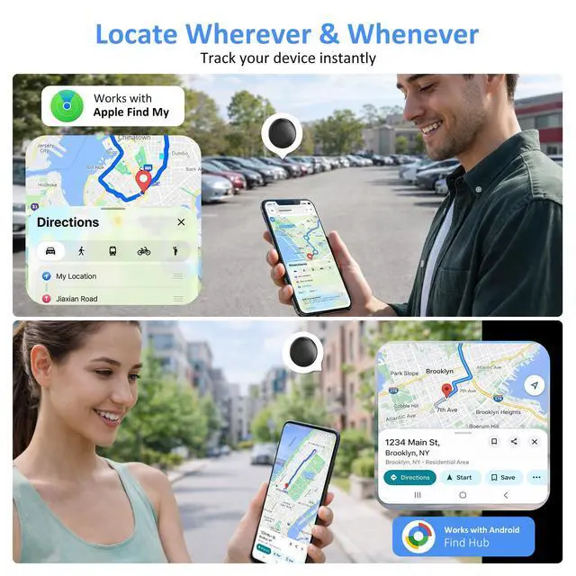 Alt view image 5 of 7 - Tracker Tag, Bluetooth Item Finder, Compatible with Both iOS & Android | Works with Find My & Find Hub Apps, for Keys, Wallet, Luggage, Pets, 4-Pack
