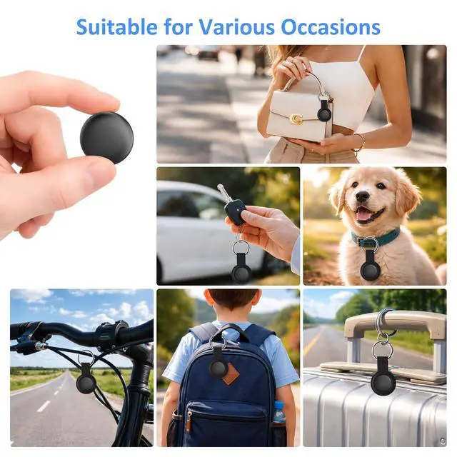 Alt view image 7 of 7 - Tracker Tag, Bluetooth Item Finder, Compatible with Both iOS & Android | Works with Find My & Find Hub Apps, for Keys, Wallet, Luggage, Pets, 4-Pack
