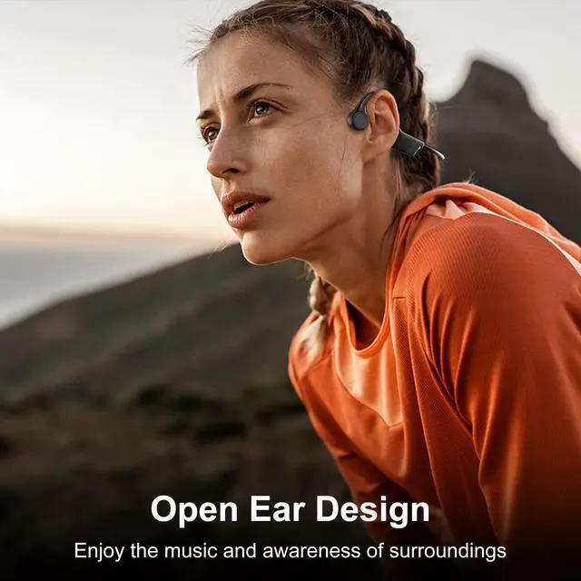 Alt view image 2 of 6 - Bone Conduction Headphones, 2026 Upgraded Open-Ear Bluetooth Wireless Sport Headphones,Waterproof Wireless Headphones with Built-in Mic for Sports,Workout, Running, Hiking, Cycling (Black)