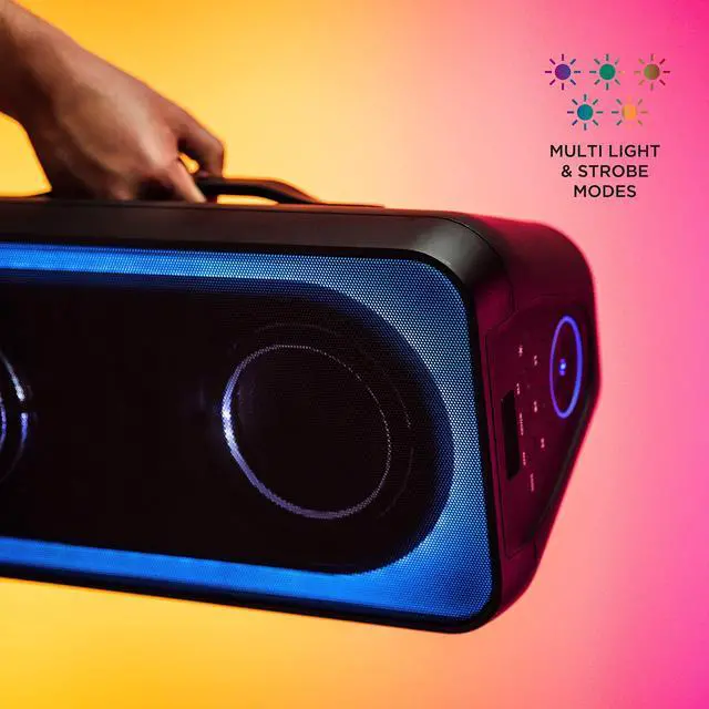 Alt view image 2 of 7 - Portable Bluetooth Speaker, 180W RMS, Deep Bass Subwoofer