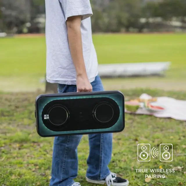 Alt view image 6 of 7 - Portable Bluetooth Speaker, 180W RMS, Deep Bass Subwoofer
