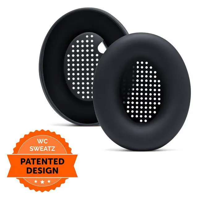 Alt view image 6 of 7 - SweatZ XM4 - Patented Protective Earpad Sweat Covers for Sony WH1000XM4 by | Silicone Ear Covers for Sony WH-1000XM4 Headphones | Sweatproof & Easily Washable | Black