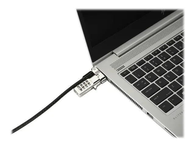 Alt view image 2 of 7 - Universal 3-in-1 Combination Laptop Lock, Computer Security Locking Cable - Resettable Version (K62316WW), Black