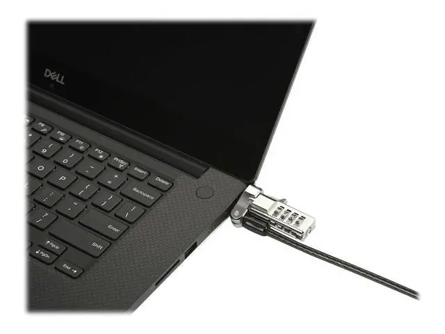 Alt view image 5 of 7 - Universal 3-in-1 Combination Laptop Lock, Computer Security Locking Cable - Resettable Version (K62316WW), Black