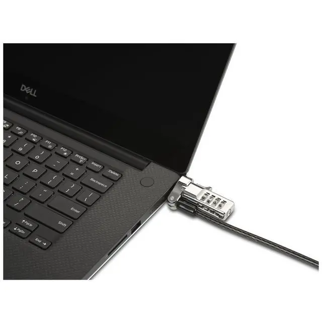 Alt view image 7 of 7 - Universal 3-in-1 Combination Laptop Lock, Computer Security Locking Cable - Resettable Version (K62316WW), Black
