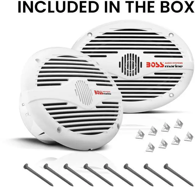 Alt view image 5 of 5 - MR690 6X9 Inch Marine Speakers (Pair), 4 Ohms, 2 Way