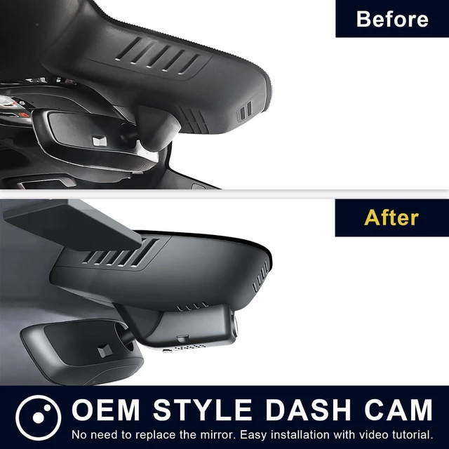 Alt view image 5 of 7 - Front 4K & Rear 1080P Dash Cam for Volvo XC90 2023-2026(Model B) | B5 B6 T8 etc, Integrated OEM Look,UHD 2160P Video,WiFi & App, Loop Recording, Easy to Install, GPS, 128GB Card