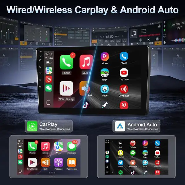 Alt view image 5 of 7 - Linux Car Stereo for Toyota Prius (Non JBL) 2010 2011 2012 2014 2015 | 9'' IPS Screen Fast Boot Radio for Prius Car Play with Wireless Carplay Android Auto SWC Bluetooth FM EQ Backup Camera
