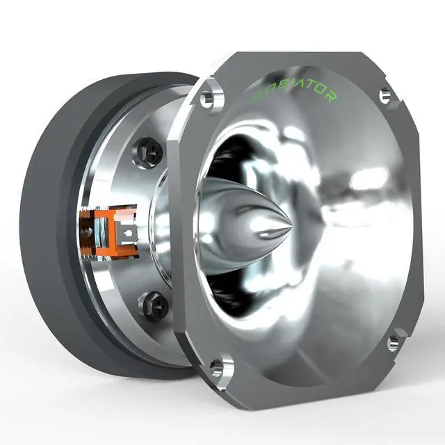 Alt view image 4 of 7 - T40HP 4.5" High Compression Hybrid Driver/Tweeter Magnet 1.5" PEI Vc 750 Watts 4-Ohm, Pro Audio, High Frequency (Pair Pack)