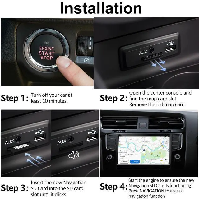 Alt view image 5 of 7 - 2026 Latest Navigation SD Card for Toyota 86271-0E077, Compatible with Toyota 4Runner, Highlander, Camry, Corolla, Tacoma, RAV4, Tundra, Sienna, Prius & More, USA & Canada GPS Map Card