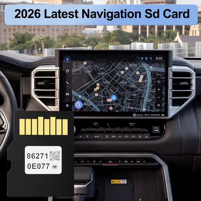 Alt view image 4 of 7 - 2026 Latest Navigation SD Card for Toyota 86271-0E077, Compatible with Toyota 4Runner, Highlander, Camry, Corolla, Tacoma, RAV4, Tundra, Sienna, Prius & More, USA & Canada GPS Map Card