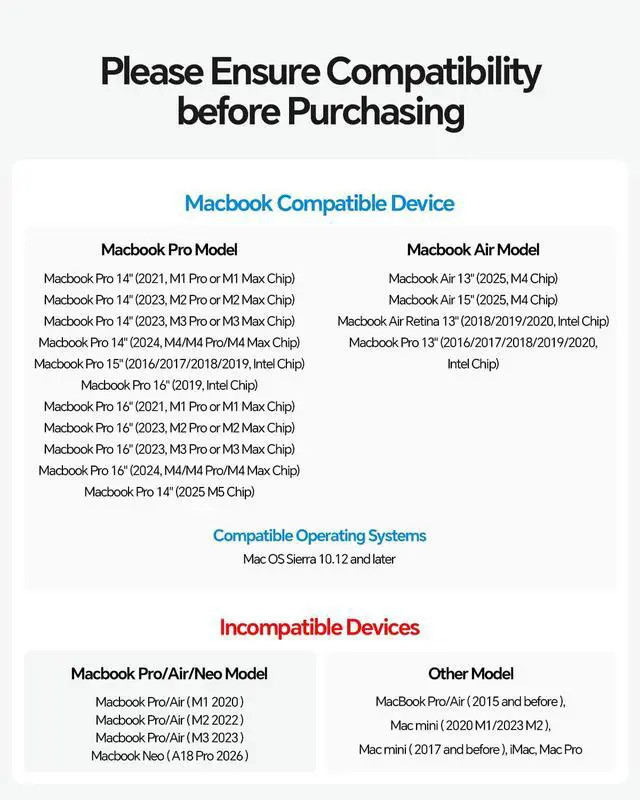 Alt view image 3 of 7 - MacBook Docking Station Dual Monitor 4K@60Hz for MacBook Pro/Air M5/M4 | Vertical Laptop Dock Stand with M.2 NVMe SSD Enclosure, 2 HDMI, 10Gbps USB A/C, Ethernet, PD for Home & Office, Black