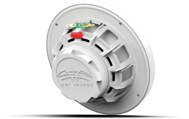 Alt view image 4 of 7 - Recon 6 XW-W | High Output Component Style 6.5" Marine Coaxial Speakers with White Grille and RGB Backlighting