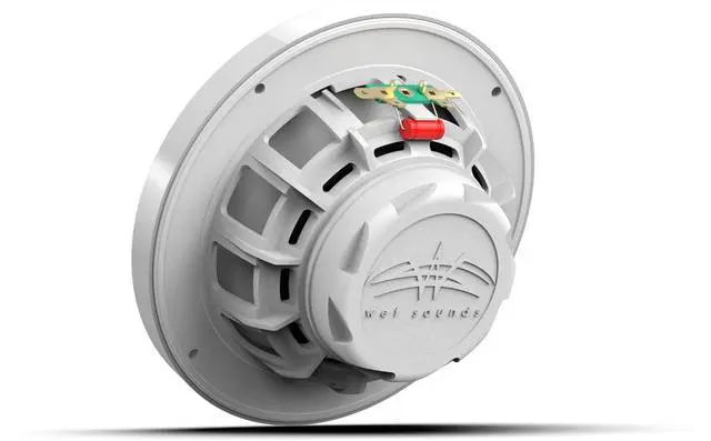 Alt view image 5 of 7 - Recon 6 XW-W | High Output Component Style 6.5" Marine Coaxial Speakers with White Grille and RGB Backlighting