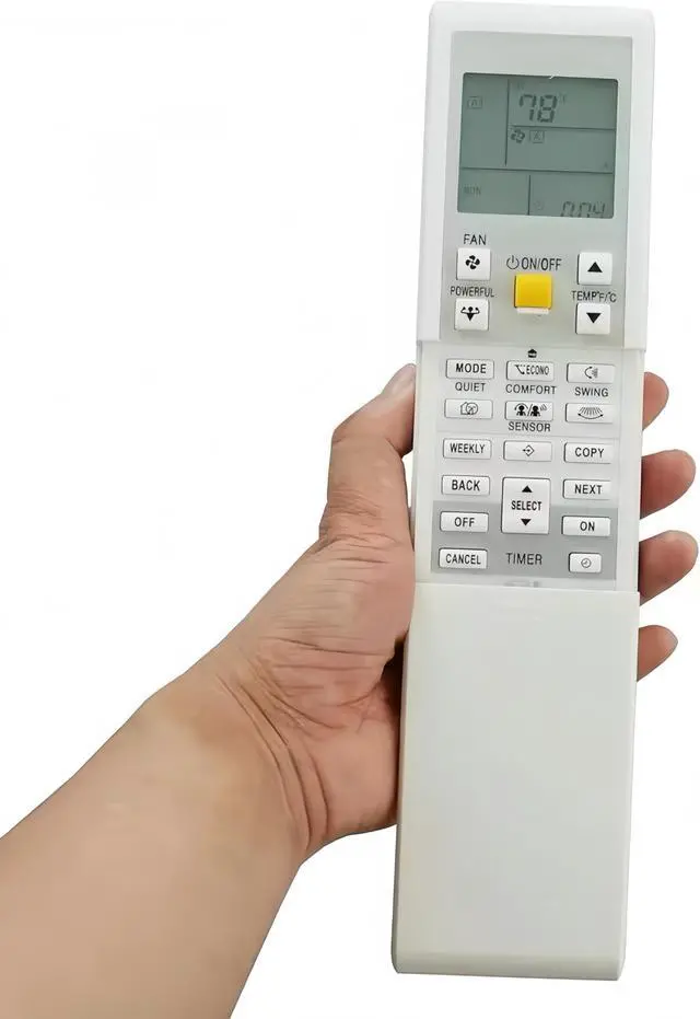 Alt view image 7 of 7 - Replacement Remote Control for Daikin AC Air Conditioner ARC452A9 ARC452A10 ARC452A19 ARC452A20 ARC452A21 ARC452A23 ARC466A36